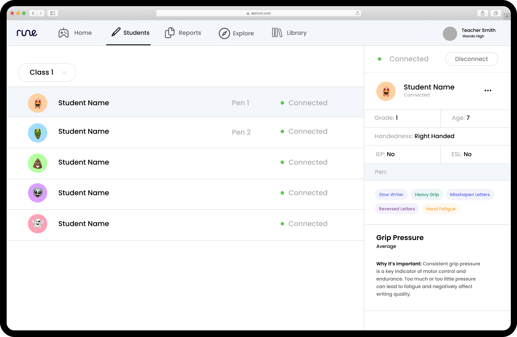 The Mid-Fi version of the Rune UI.