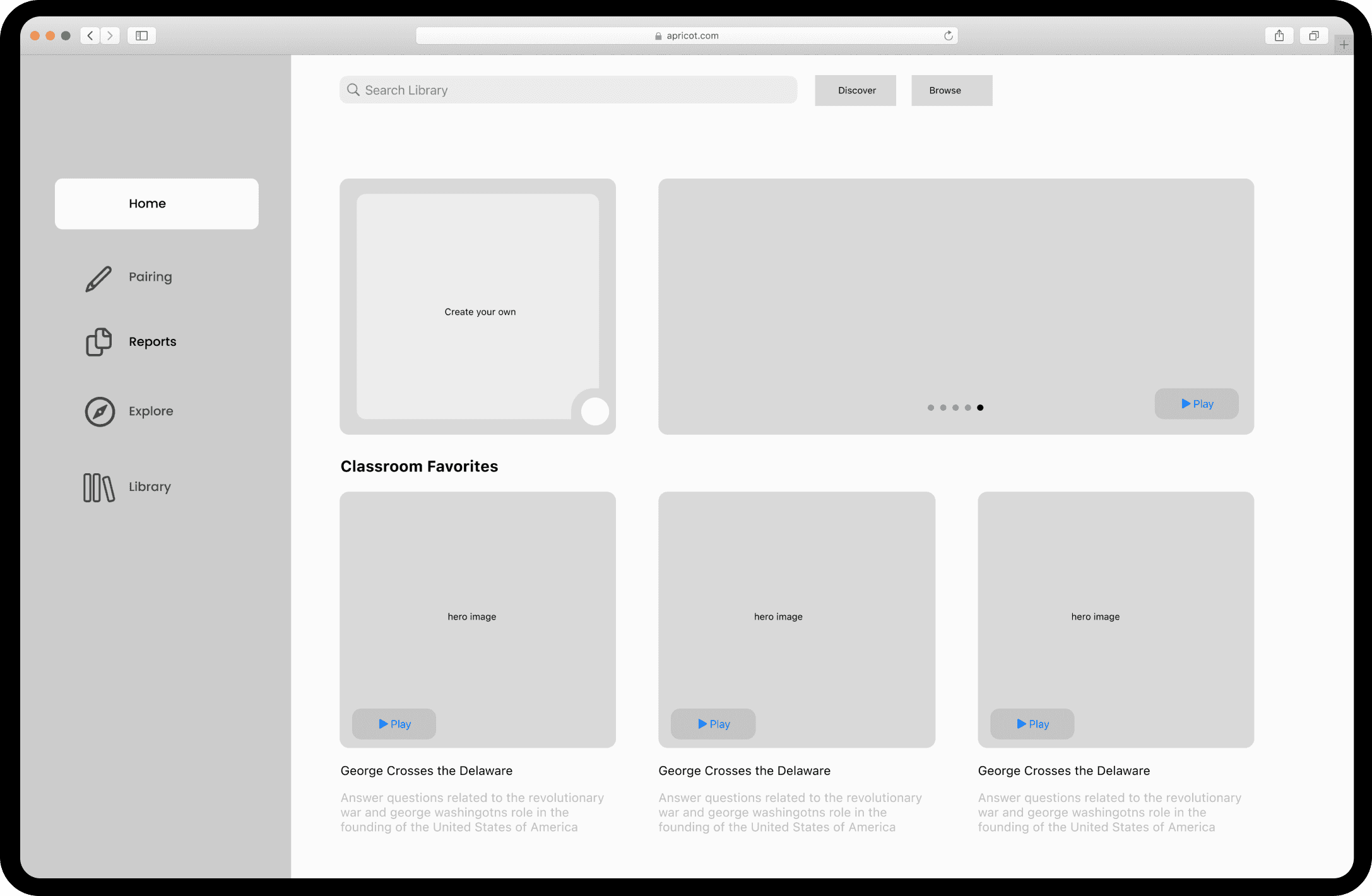 The low-fi version of the Rune UI.